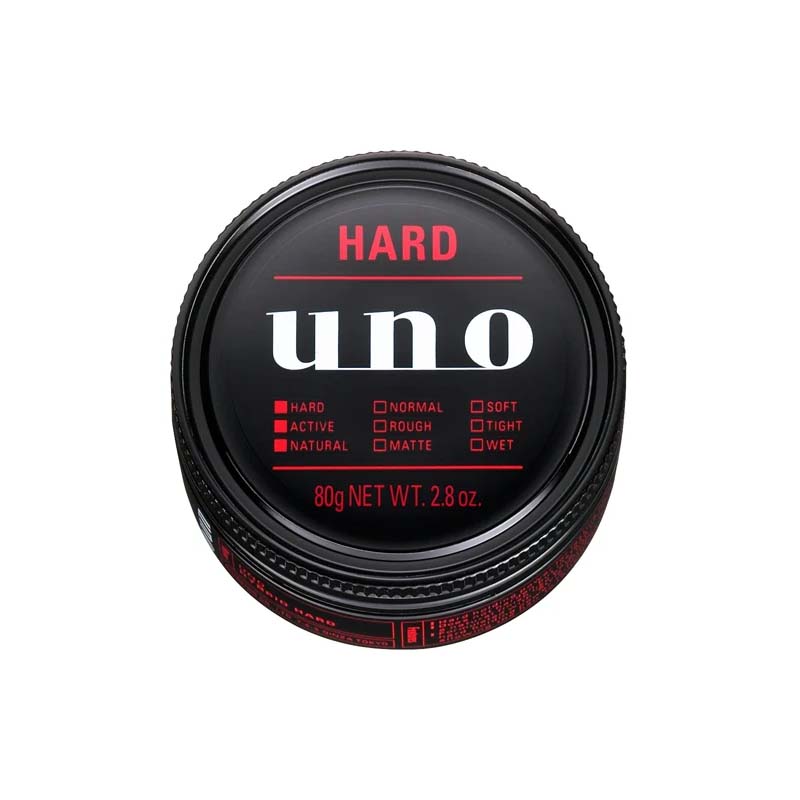 Sáp vuốt tóc tạo kiểu Giữ Nếp Tự Nhiên UNO Hybrid Hard Đỏ 80g