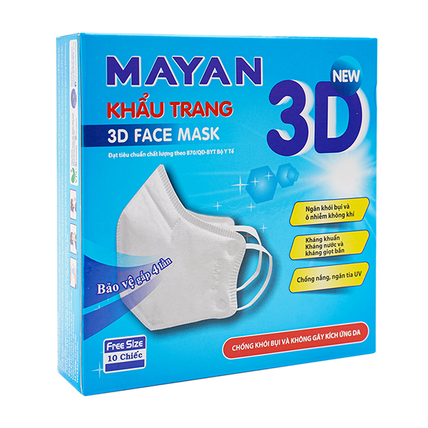 Khẩu trang 3D Mayan Mask lọc bụi mịn