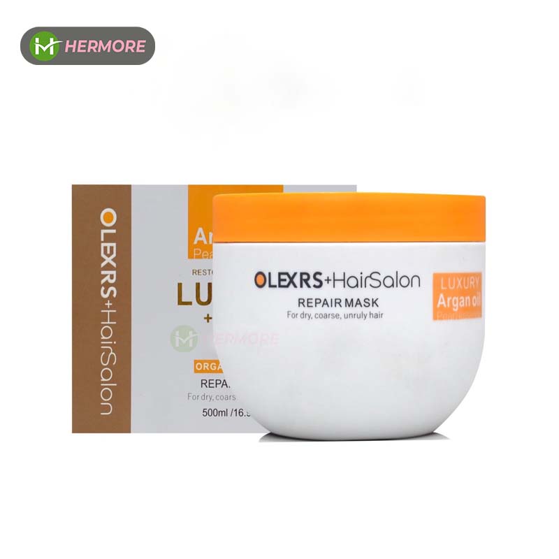 Kem Ủ Tóc Olexrs LUXURY Collagen 500ml phục hồi tóc khô xơ hư tổn