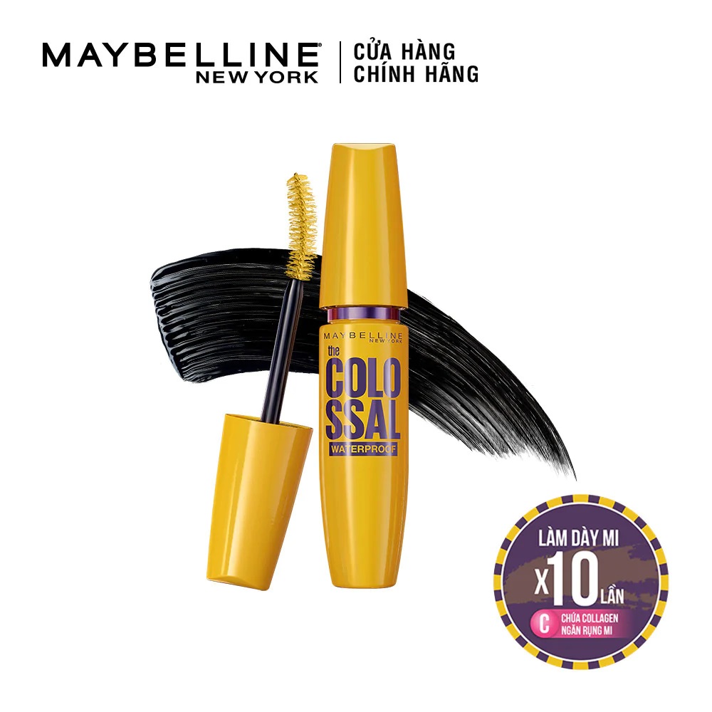 Mascara Maybelline Làm Dày Mi & Ngăn Rụng Mi Màu Đen 9.2m