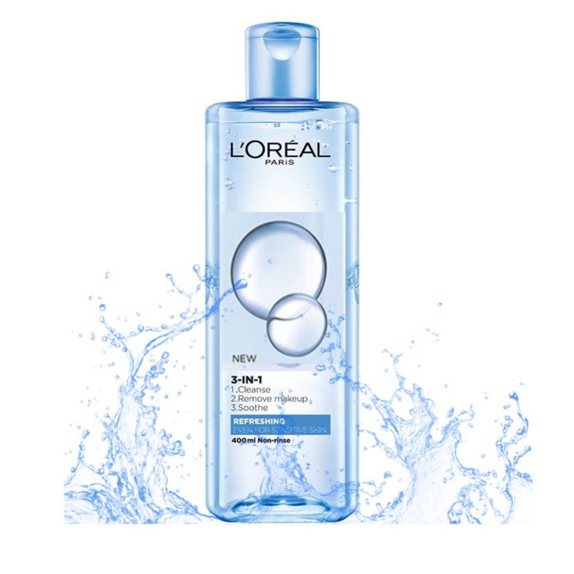 Nước tẩy trang và làm sạch sâu L\'Oréal 3-in-1 làm mát da
